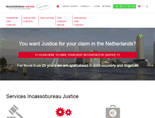 Tablet Screenshot of incassobureaujustice.com